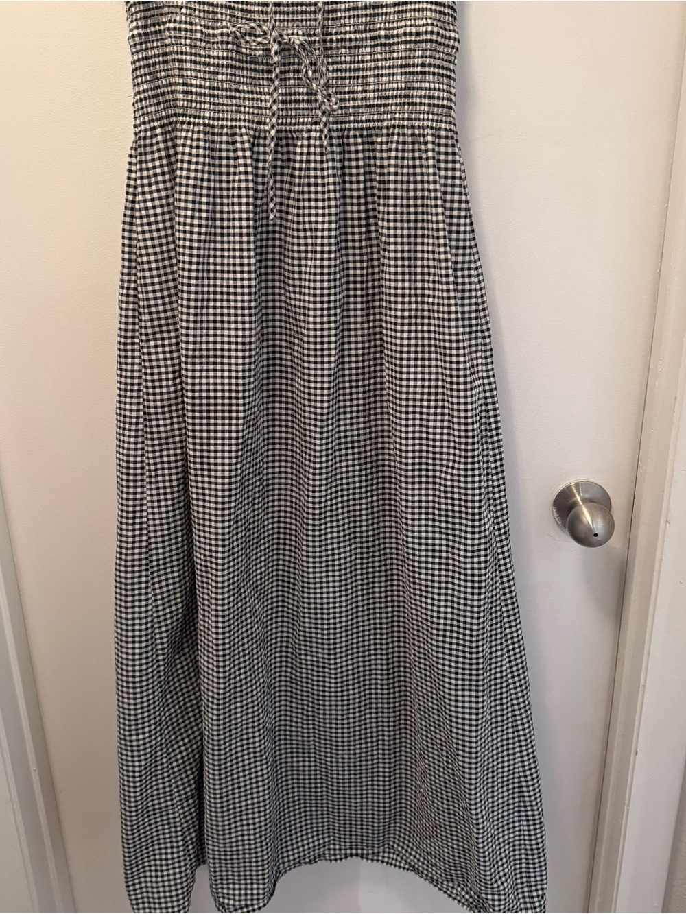 Hill House Home The Larissa Nap Dress in Black/Sand Gingham | Small | SOLD OUT - Picture 12 of 15